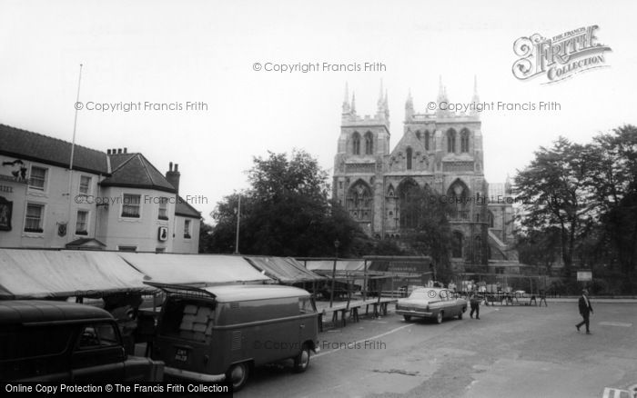 Photo of Selby, The Abbey And Market Place c.1965