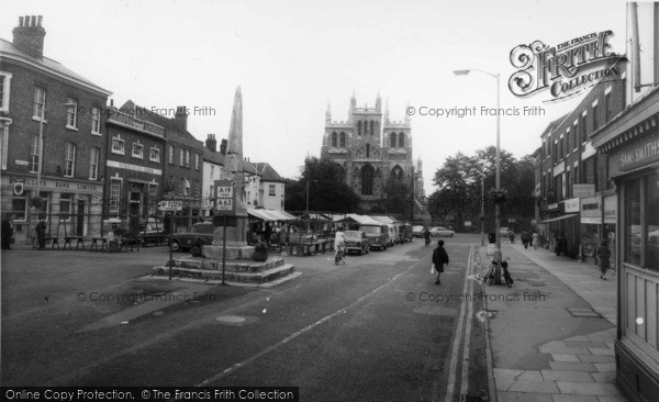 Photo of Selby, The Abbey And Market Place c.1965