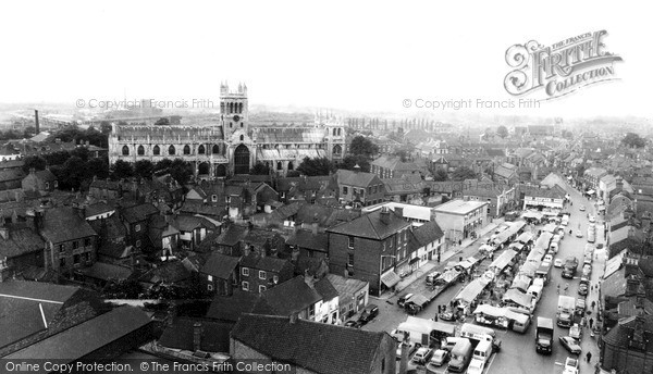 Photo of Selby, The Abbey And Market Place c.1965