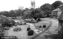 The Abbey From The Park c.1960, Selby