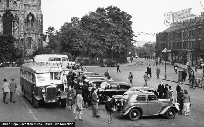 Photo of Selby, The Car Park c.1950