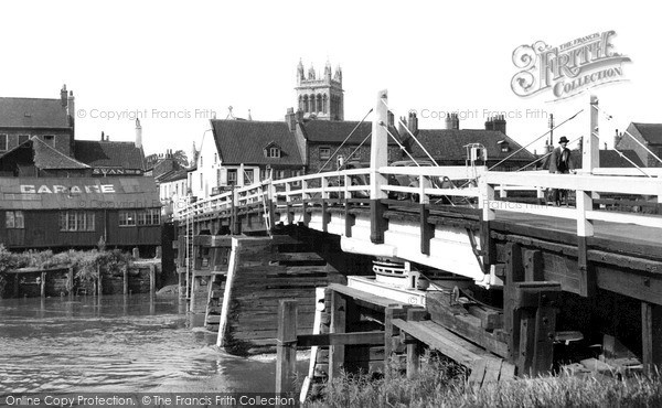 Photo of Selby, The Old Toll Bridge c.1955
