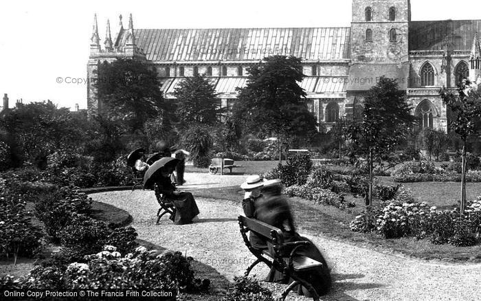 Photo of Selby, Umbrellas In  The Park 1901