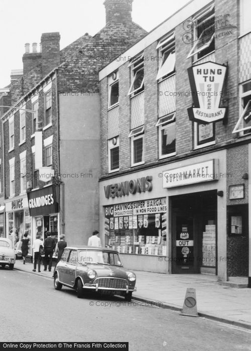 Photo of Selby, Vernons Supermarket c.1965
