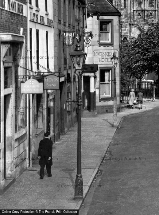 Photo of Selby, Walking Up The Crescent c.1950