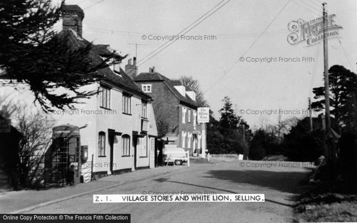 Photo of Selling, The Village Stores And White Lion c.1960