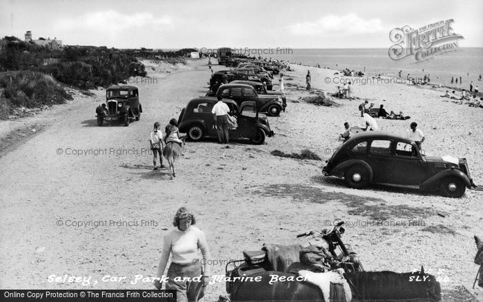 Photo of Selsey, Car Park And Marine Beach c.1955