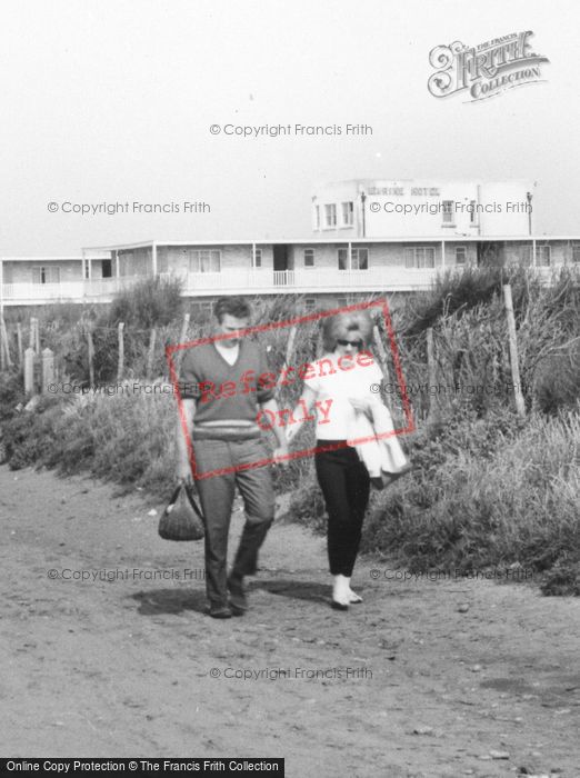 Photo of Selsey, Couple On The Way To The Beach c.1965