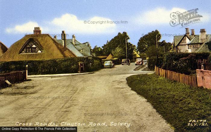 Photo of Selsey, Cross Roads, Clayton Road c.1955