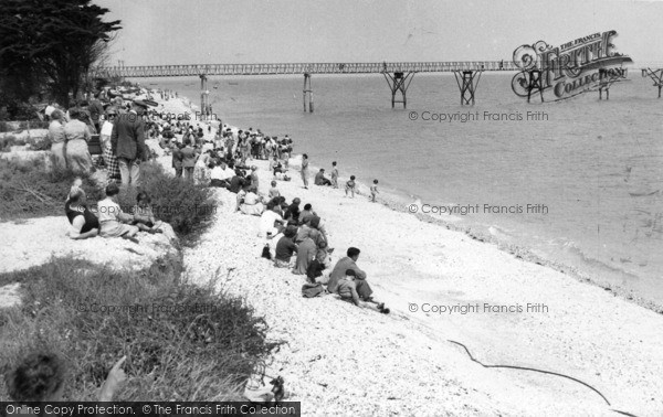 Photo of Selsey, East Beach c.1955