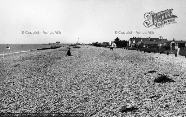 Photo of Selsey, East Beach c.1955