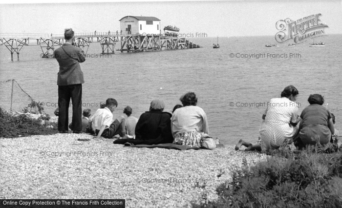 Selsey, Launching Of The Lifeboat c.1955