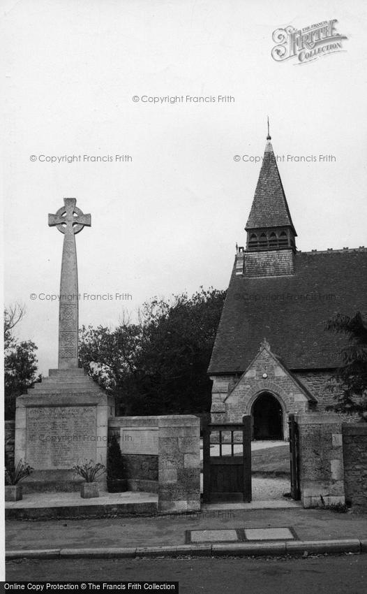 Selsey, St Peter's Church and War Memorial c1950