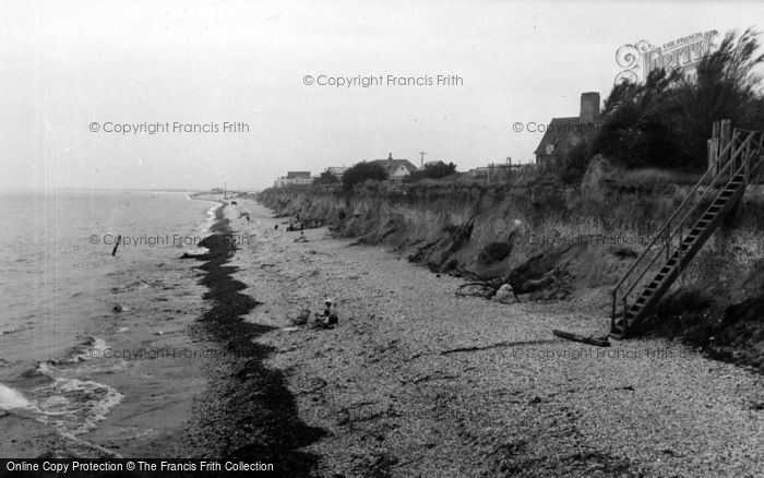 Photo of Selsey, West Beach c.1955