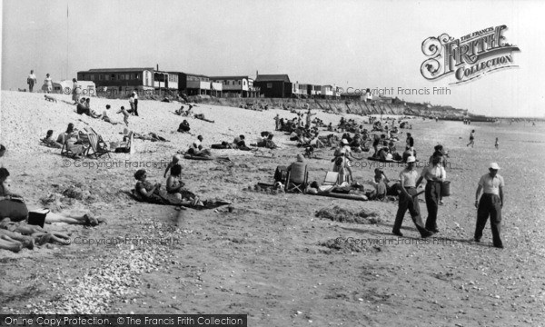 Photo of Selsey, West Beach c.1955