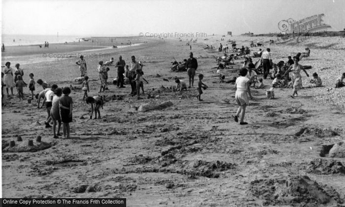 Photo of Selsey, West Beach c.1955