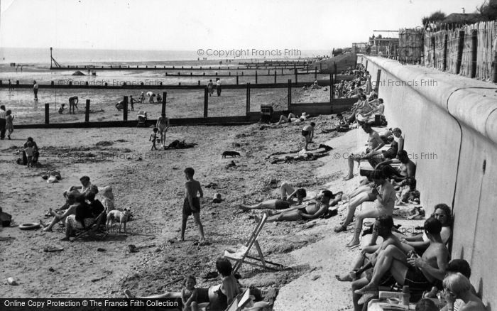 Photo of Selsey, West Beach c.1960