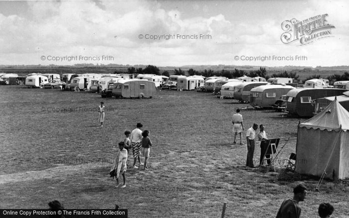 Photo of Selsey, West Shore Caravan Park c.1955