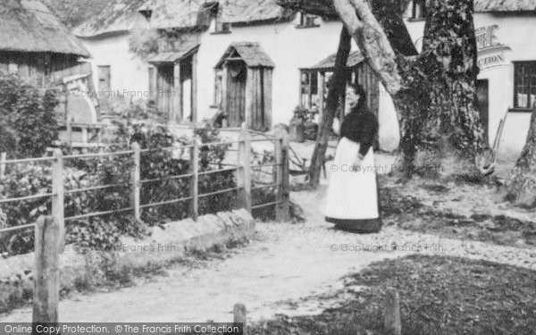 Photo of Selworthy, Budleigh Hill, A Woman 1883
