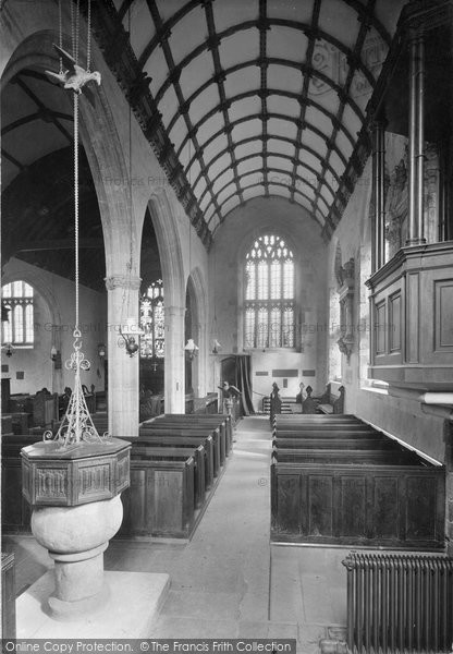 Photo of Selworthy, Church Interior 1923
