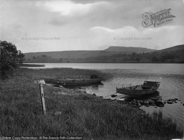 Photo of Semerwater, Showing Addleborough 1929