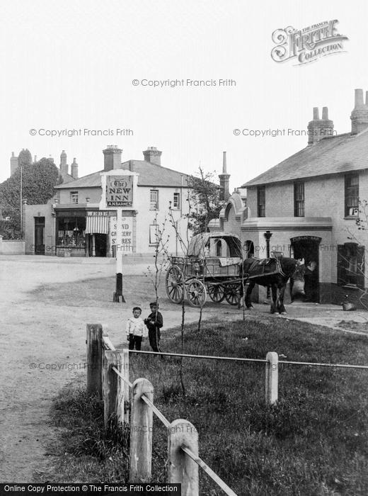 Photo of Send, Little Boys Beside The New Inn 1906