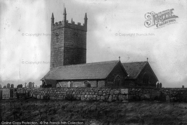 Photo of Sennen, Church 1908