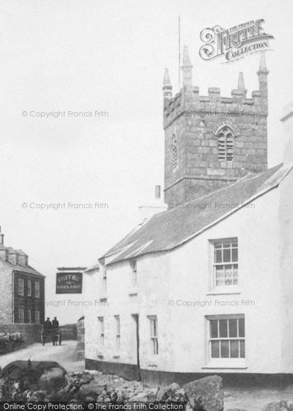Photo of Sennen, Church And The First And Last Inn 1908