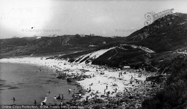 Photo of Sennen Cove, The Beach c.1960
