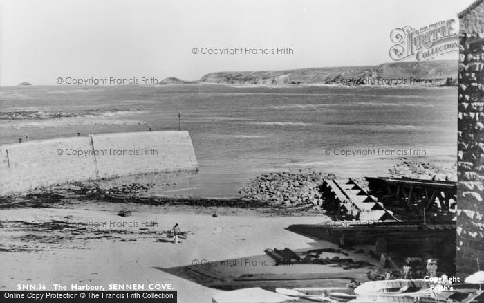 Photo of Sennen Cove, The Harbour c.1955