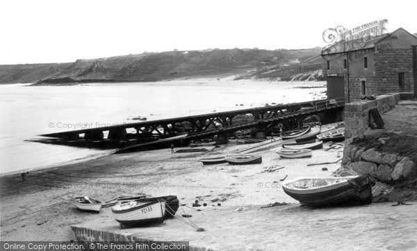 Photo of Sennen Cove, The Lifeboat House And Harbour c.1955