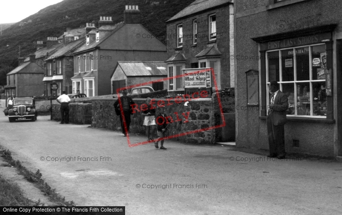 Photo of Sennen Cove, The Wool Shop And Village Stores c.1955
