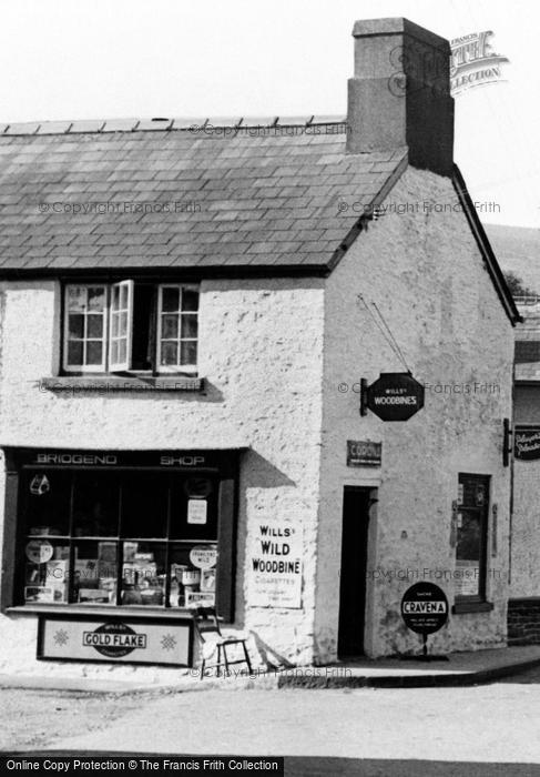 Photo of Sennybridge, Bridgend Shop c.1955
