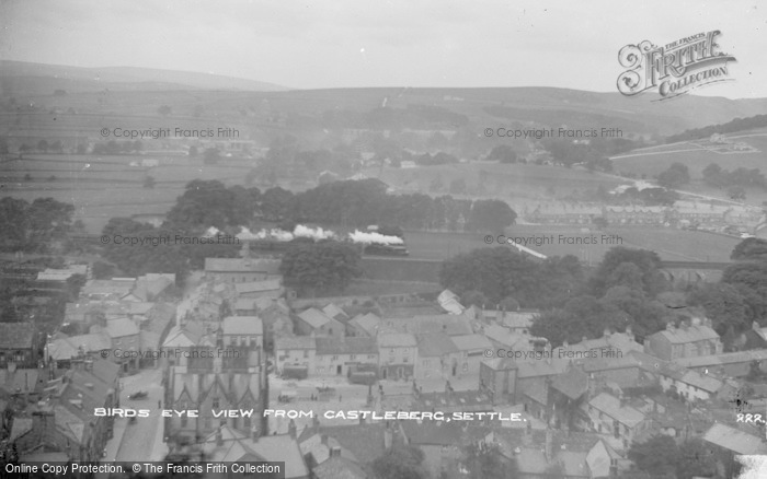 Photo of Settle, Birds Eye View From Castleberg Crag c.1900