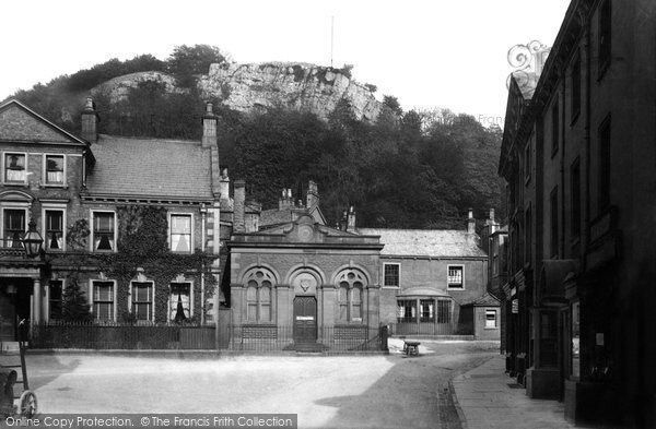Photo of Settle, Castleberg Crag From Market Place 1895