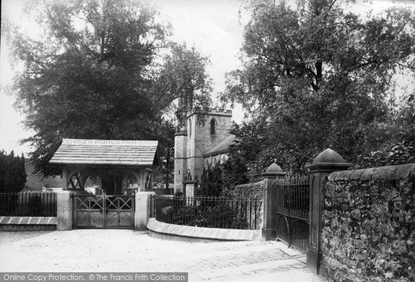 Photo of Settle, The Church And Lychgate 1887