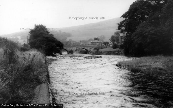 Photo of Settle, The River Ribble In Flood c.1965