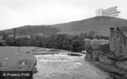 The River Ribble In Flood c.1965, Settle