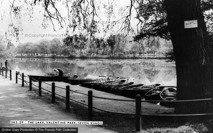 Photo of Seven Kings, The Lake, Valentine Park c.1965