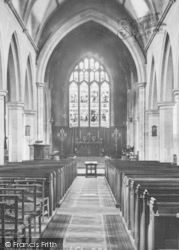 Parish Church Interior 1895, Sevenoaks