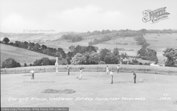Photo of Sevenoaks, Woodlands Holiday Camp, The Golf Course c.1955