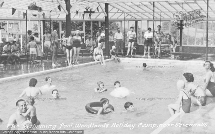 Photo of Sevenoaks, Woodlands Holiday Camp, The Swimming Pool c.1965