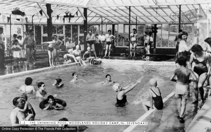 Photo of Sevenoaks, Woodlands Holiday Camp, The Swimming Pool c.1965