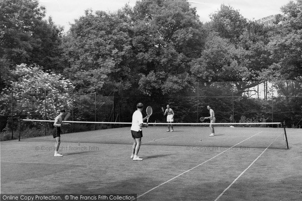 Photo of Sevenoaks Woodlands Holiday Camp The Tennis Courts c 1955