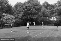 Woodlands Holiday Camp, The Tennis Courts c.1955, Sevenoaks