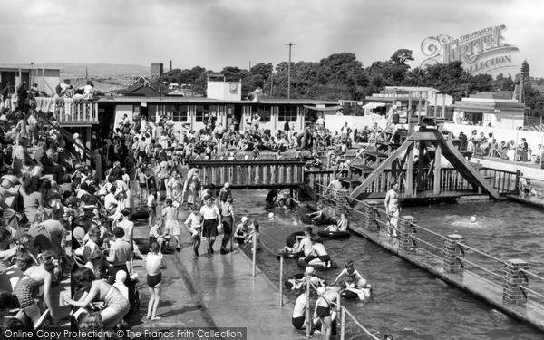 Photo of Severn Beach, Blue Lagoon Swimming Pool 1951