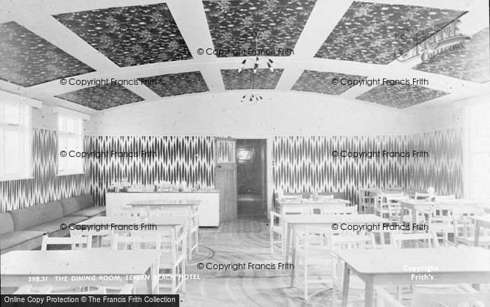 Photo of Severn Beach, The Severn Beach Hotel, Dining Room c.1960