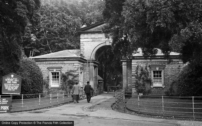 Photo of Sewerby, Sewerby Hall Entrance 1951