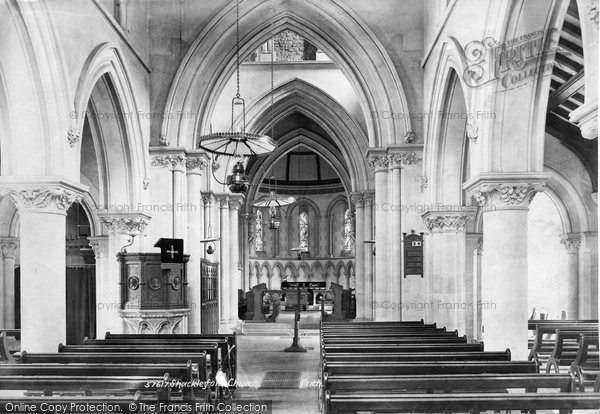 Photo of Shackleford, Church Interior 1907
