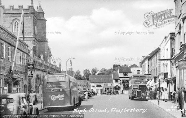 Photo of Shaftesbury, High Street c.1955